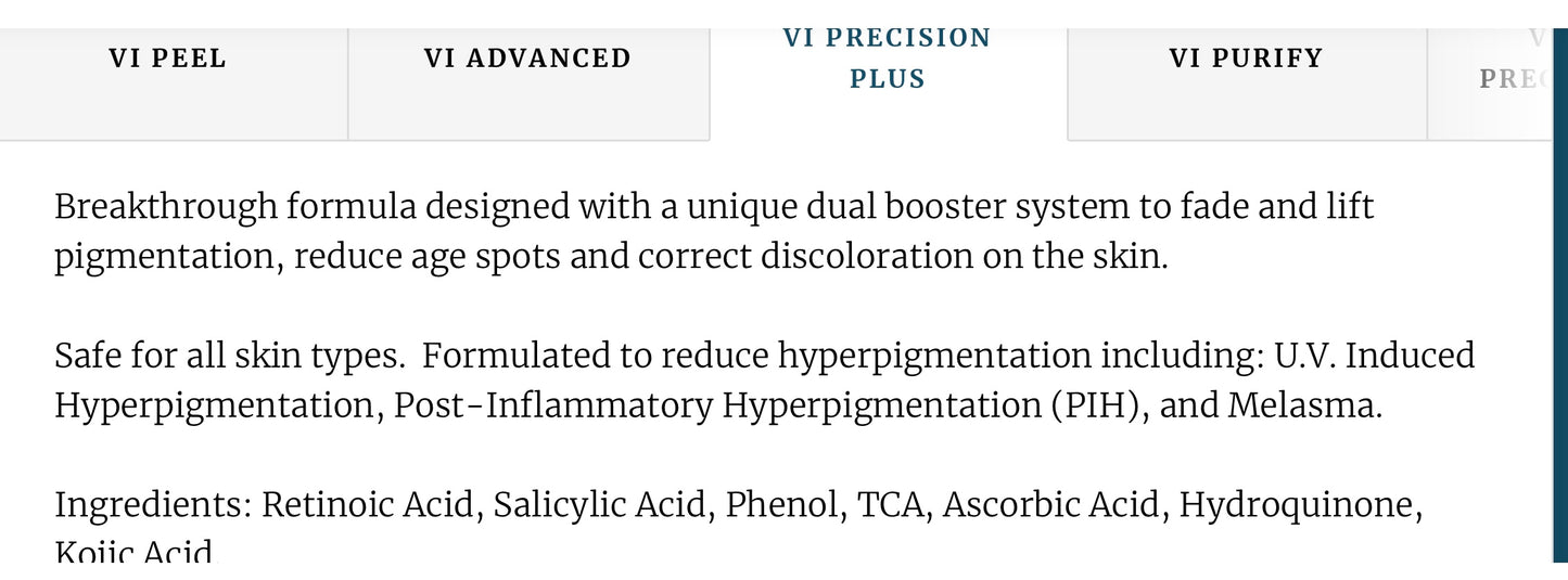 VI Peel Precision Plus